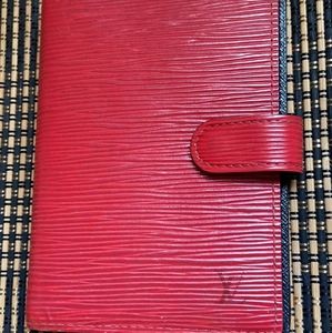 Louis Vuitton Epi Notebook Cover/passport holder